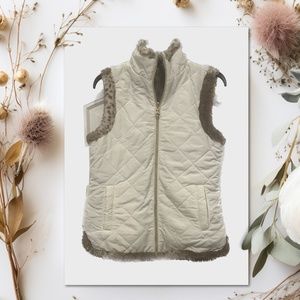 Faux Fur Reversible Vest NWT